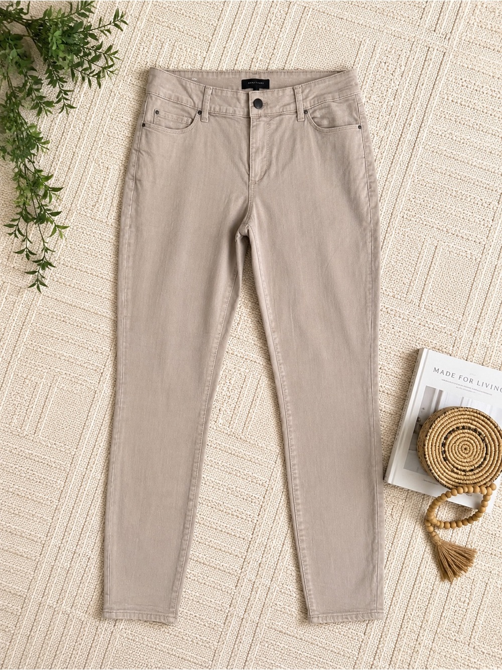 Ann Taylor Taupe Ankle Jeans